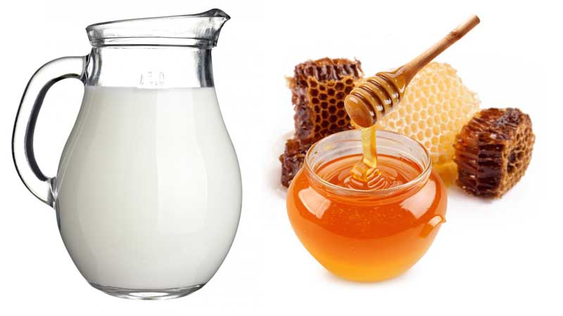 mật ong và sữa tươi có rất nhiều dinh dưỡng