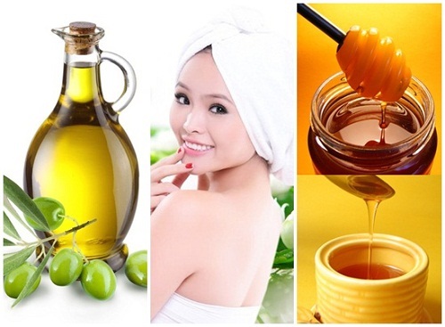trị rụng tóc bằng mật ong và dầu oliu